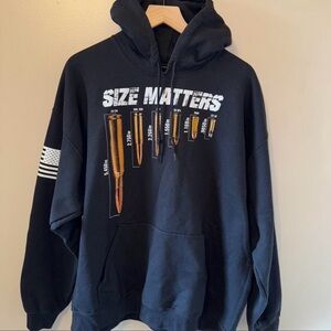 Grunt Style Black Pullover with White Crossed Rifles Graphic